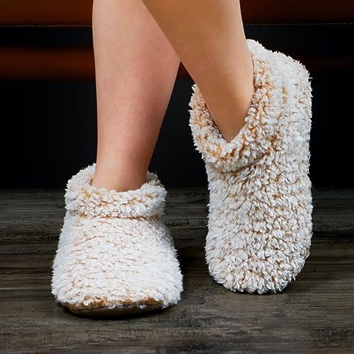 Cozylook Fuzzy Slippers for Women Indoor, Warm Bedroom Slip On Shoes, Winter Fluffy House Socks with Grippers, Cozy Christmas Gifts Unique2