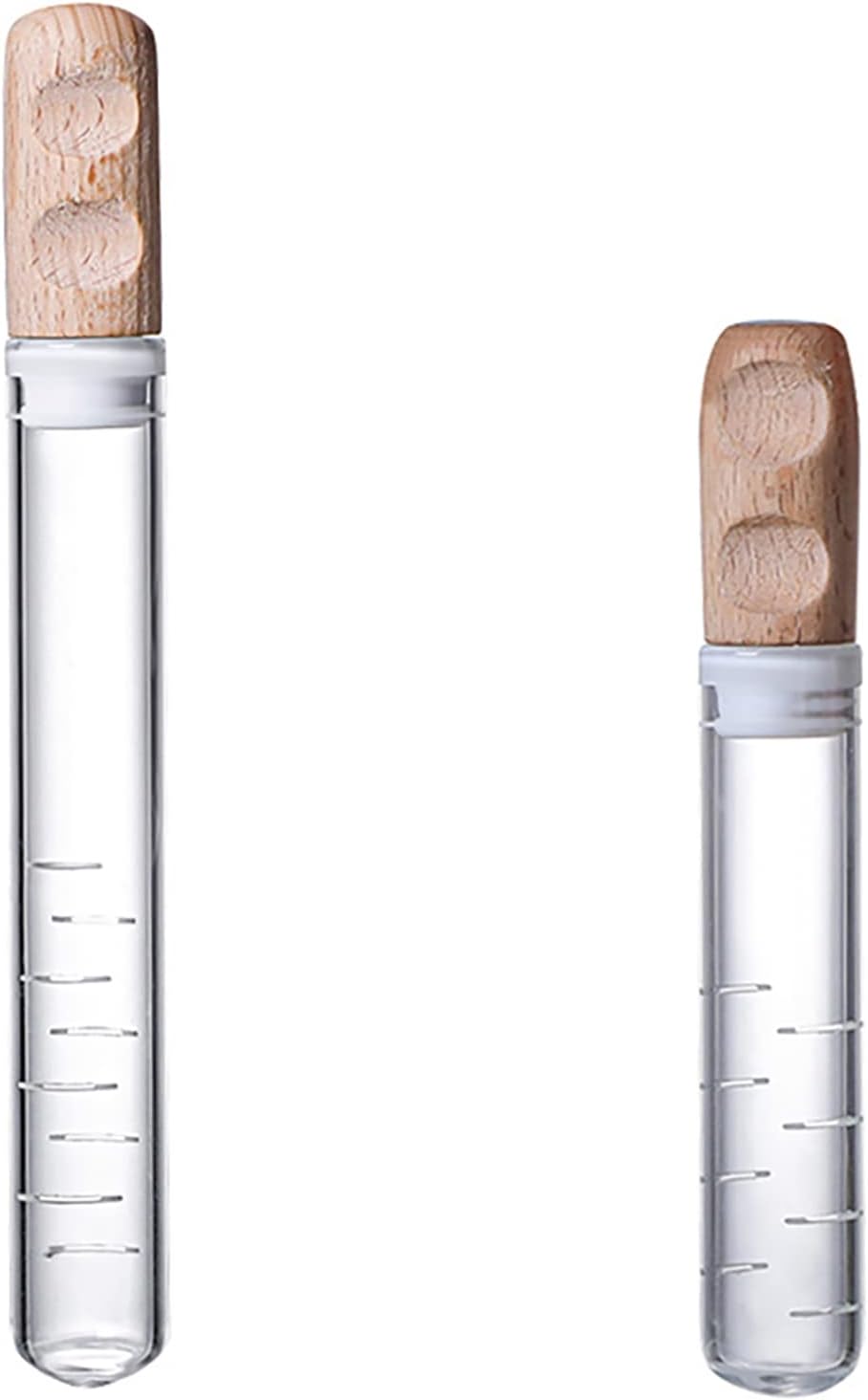 FXNFXLA 2pcs Glass Tea Infuser Mini Transparent Tea Leaf Tea Strainer Cork Glass Bottle Tube Brewing Test Tube Teaware Kitchen Accessories