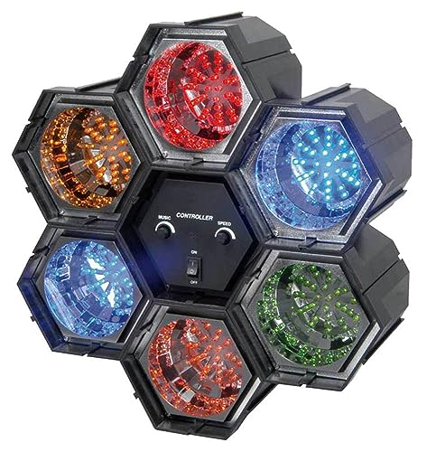 E-Lektron 6 Kanal 282 LED Lichtorgel Lauflicht + Musiktakt gesteuertes...