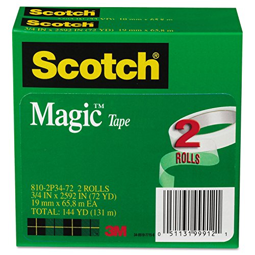 Scotch Magic Tape adhésif invisible pour réparer les livres et documents déchirés