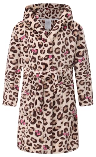 Image of BAOPTEIL Girls Fleece Robe Boys Hooded Bathrobe Soft Flannel Robe For Kids