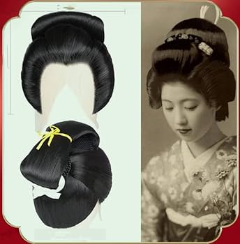 高級日本髪かつら　日本舞踊　芸妓　舞妓　芸者　人毛100% ー桐のお箱入りー 高級日本髪かつら 日本舞踊 芸妓 舞妓 芸者 人毛100% ー桐のお箱