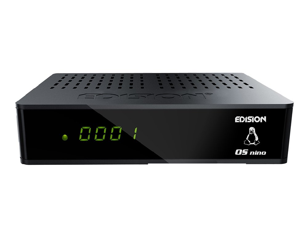Edision OS NINO+ Full HD Satelliten Linux E2 Receiver schwarz inkl. Wlanabel und HDMI Kabel