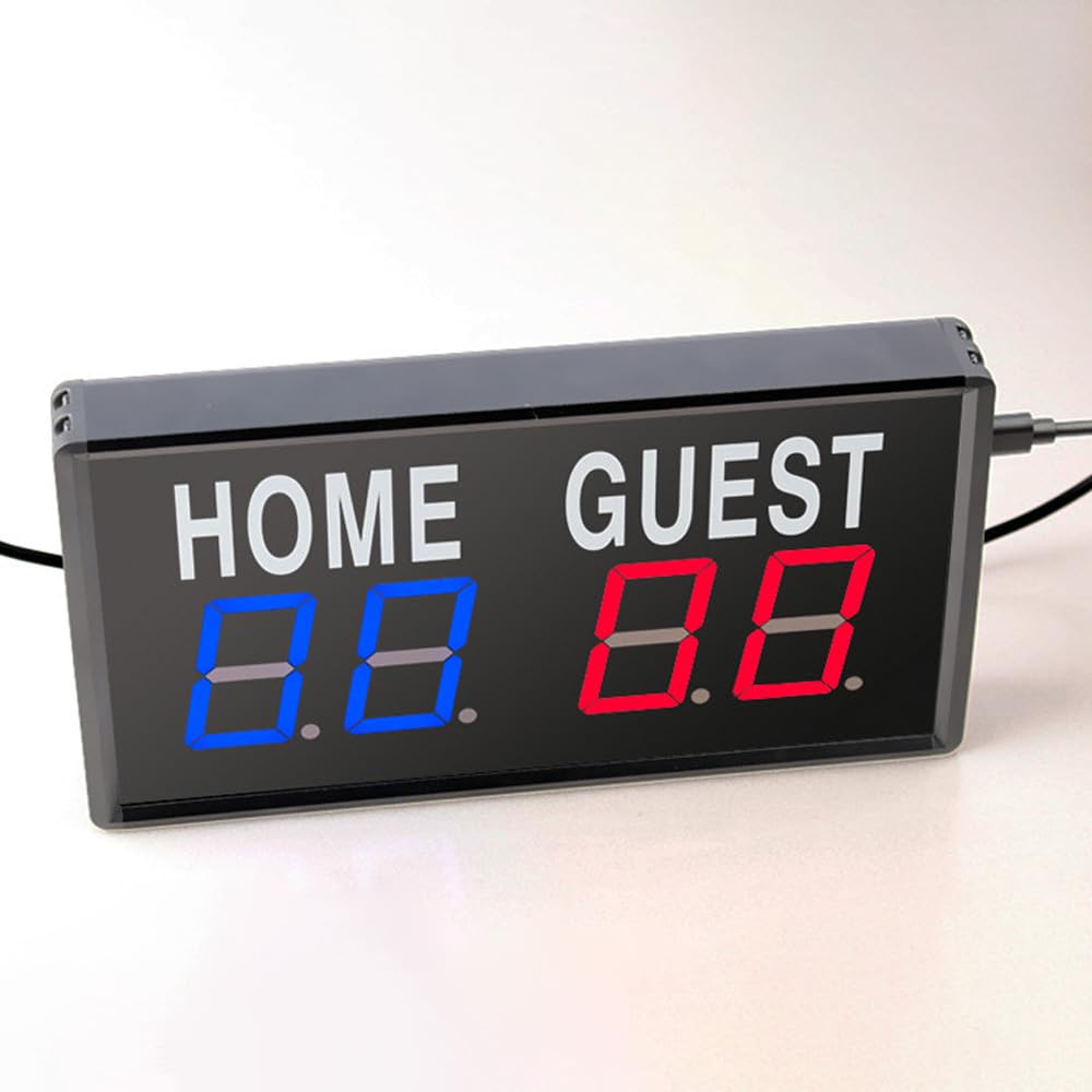 4-stellige elektronische LED-Anzeigetafel mit Fernbedienung für Basketball, Tischtennis, Tischtennis