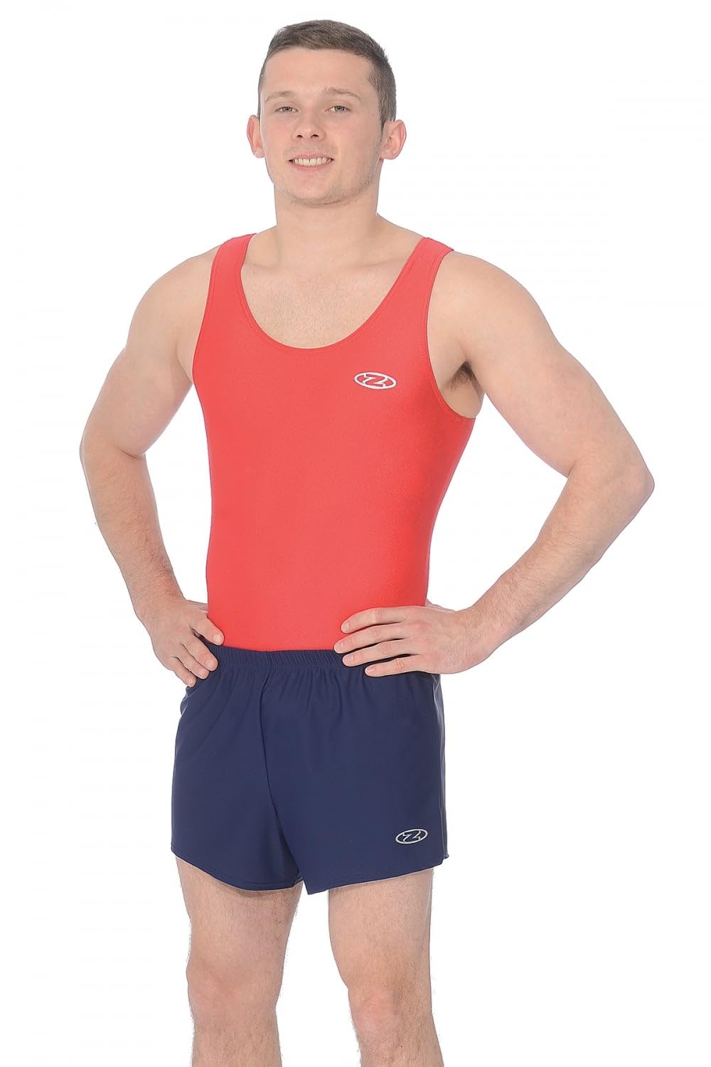 The Zone Z119 Boy's Nylon/Lycra Leotard Red Size 28"