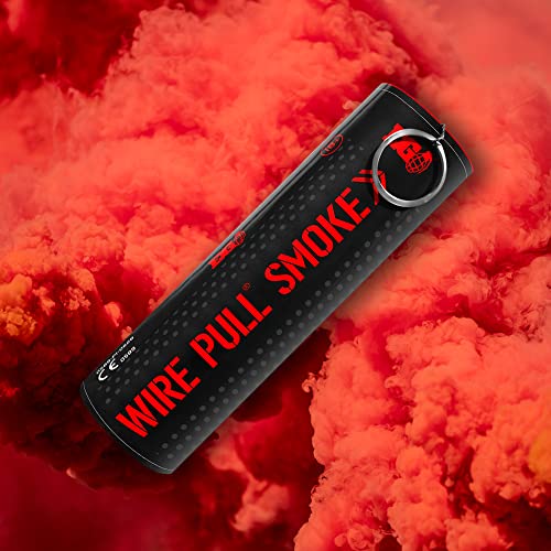 Enola Gaye WP40 Smoke Grenade: Wire Pull® Coloured Smoke Flare Bomb Ideal for Weddings ~ Gender Reveal ~ Photography ~ Special Effects (Red) - Image 4