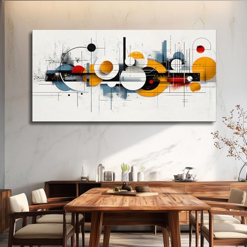 FUHAIHUA Large Wall Decor For Living Room Canvas Wall Art For Office Wall Decorations For Bedroom Abstract Line Pictures Artwork Room Home Decor 24x48 In