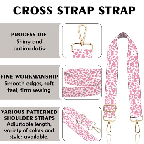 Image of Purse Strap Crossbody Shoulder Straps 1.5 inch Wide Replacement Adjustable for Women Girls Bag Aesthetic Cute
