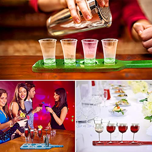 DIYBravo 5 pcs Wine Glass Tray Moulds Whiskey Glass Holder Resin Molds Wine Rack Epoxy Casting Mould Cup Serving Tray Silicone Mould for DIY Wine Glass Tray Bar Party Home Decor (5 Moulds) - Image 4