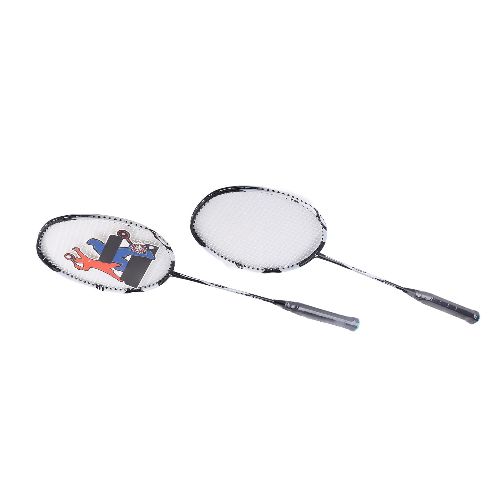 Generic Coppia di Racchette da Badminton in Alluminio Leggero con Manici Alti Elastici per Fitness e Allenamento - Ideale per il Gioco All'aperto