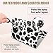 PLIGREAT Laptop Decal Sticker Skin Cover, Black White Cow Laptop Stickers Skins Decal Fits 12" 13" 13.3" 14" 15" Laptops Universal Removable Vinyl Notebook Art Protector Netbook PC Cover Decals
