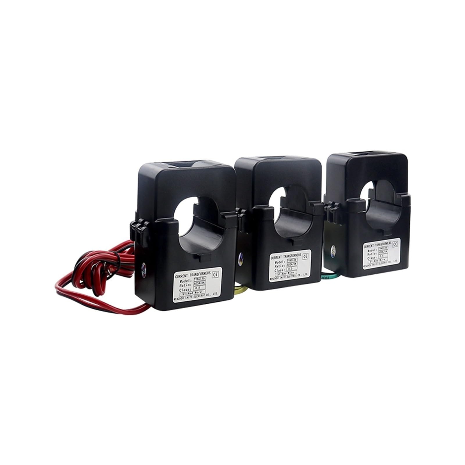LZIKKGKI 3PCS Split Core Current Transformer 100-600A Current Sensor KCT36(3PCS 600A 5A)