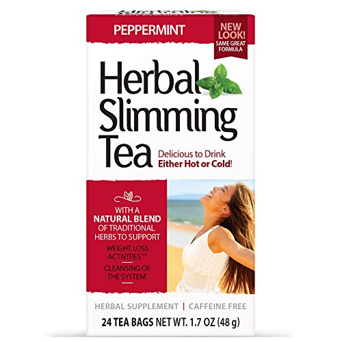 21st Century Slimming Tea, Peppermint, 24 Count