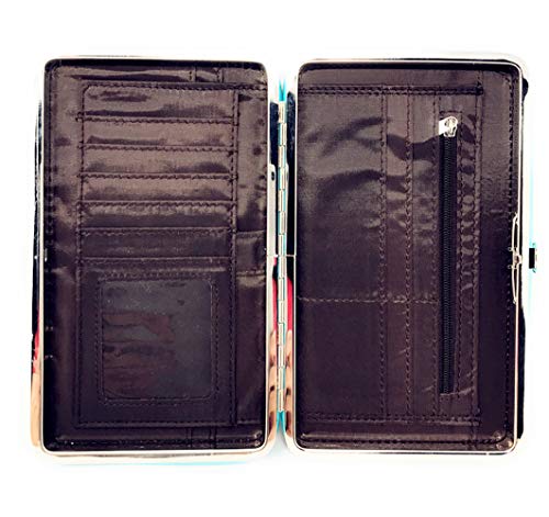 Texas West Women's Camouflage Metal Cross Wallet Clutch in 3 colors4