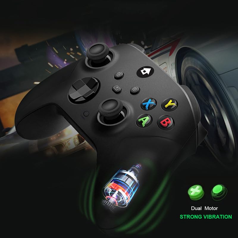 Generico Controllore senza fili per XBOX Serise X/S Gamepad con ricevitore wireless 2.4G Maniglia di gioco a bilanciere anti-scivolo per accessori PC Gamepad