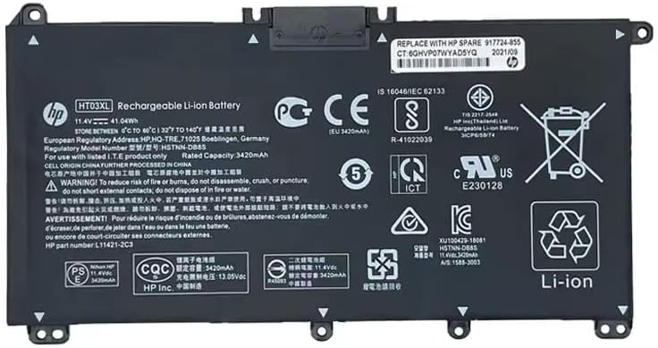 Laptop Replacement Battery Compatible with HP Pavilion/Notebook 14-CF,14-CK,14-cm,14-DF,14Q-CS,14S-CF,14S-CR, TPN-I133 TPN-I134 TPN-Q207 TPN-Q208 TPN-Q209 TPN-Q210
