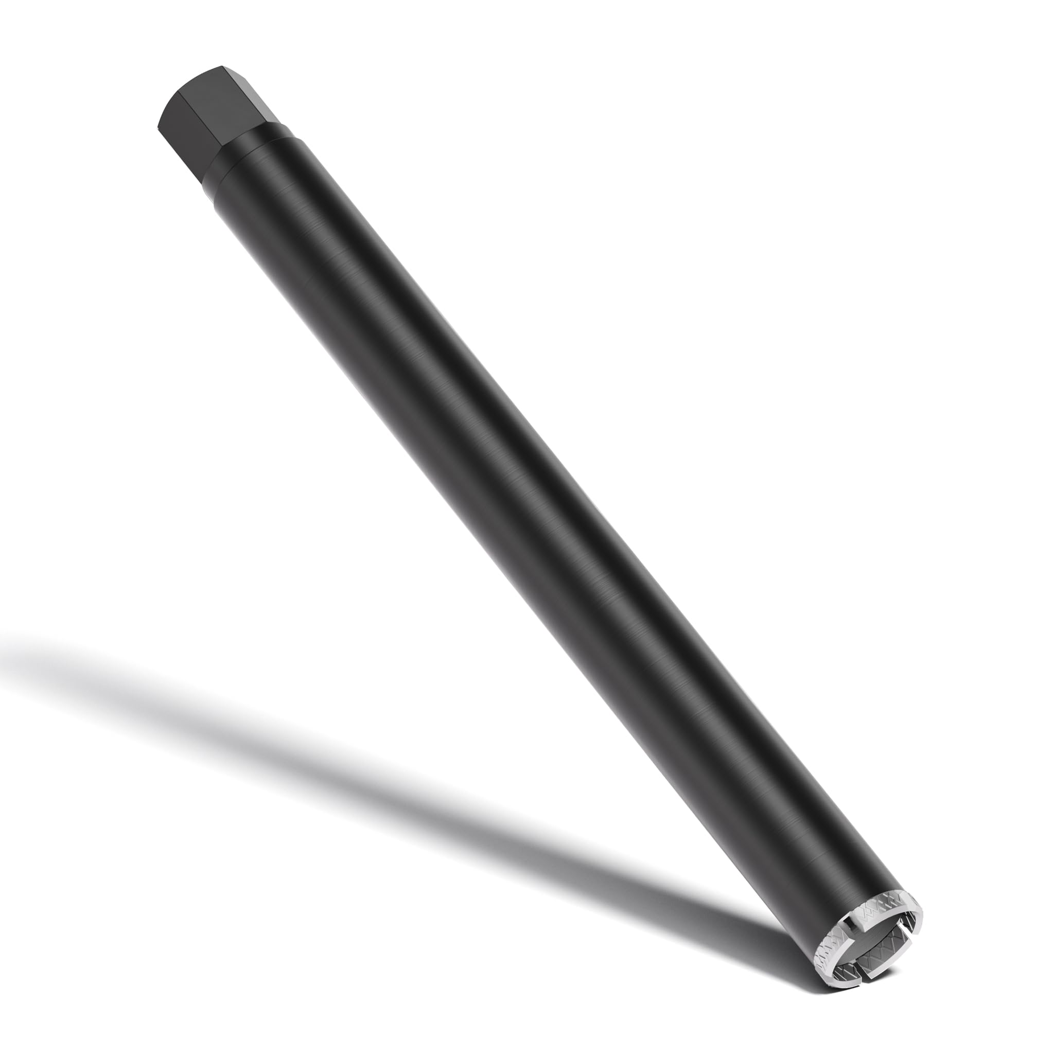 Wiltec Foret diamant pour Carotteuse Ø 52 mm – Haut rendement – 1¼ UNC – Longueur 450 mm – Métal fritté – Forage à humide – Chantier Carrelage Béton – Trépan Couronne Diamant