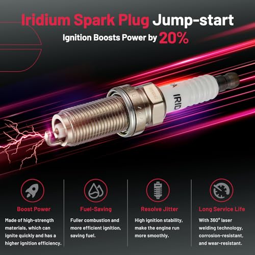Image of BDFHYK Ignition Coil UF510 and Spark Plug 6240 for Nissan TITAN 2004-2006