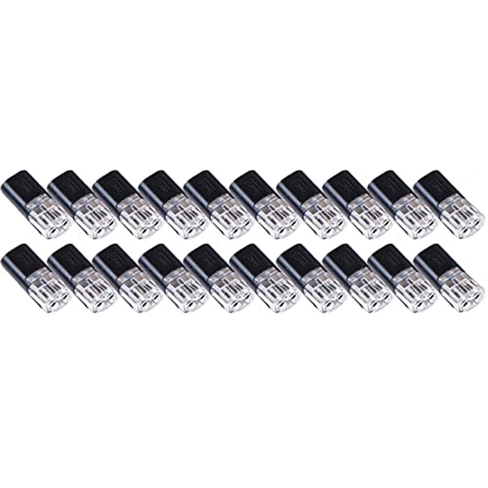 Littimoon 20PCS Double-Wire Push-in Connector with Locking Buckle,Low Voltage Wire Connectors,No Wire-Stripping Required