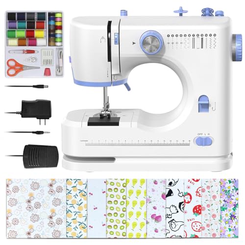 Stoigeld Sewing Machine for Beginners with 20Pcs Fabric & 32Pcs Sewing...