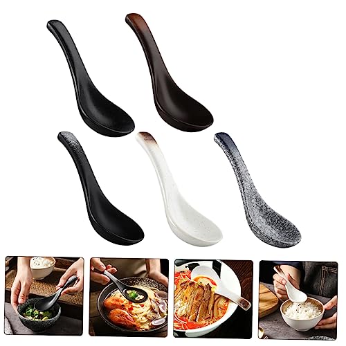 Cuillères à soupe japonaises multifonctions en céramique pour assaisonnements - 5