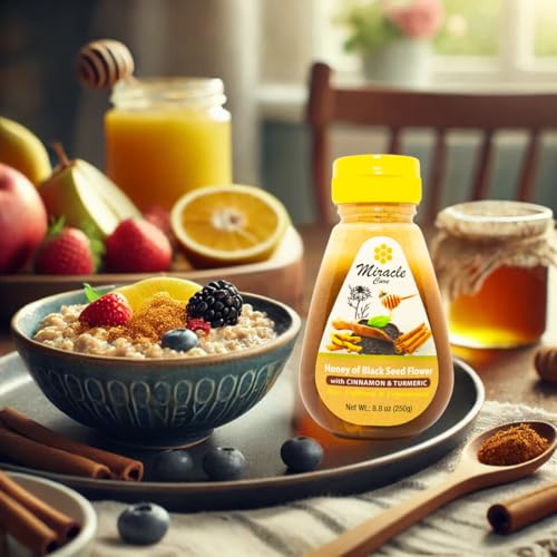 Miel natural con semillas negras, canela y cúrcuma 250g miniatura 4