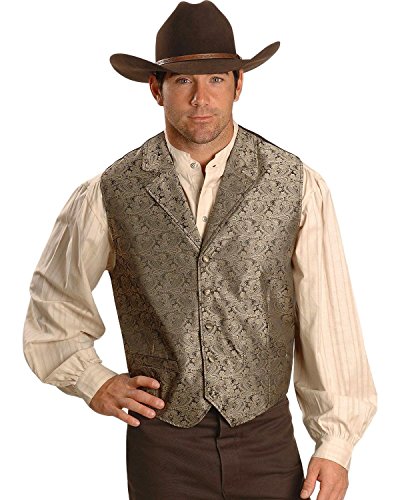 Scully Black Classic Paisley Men's Vest RW093