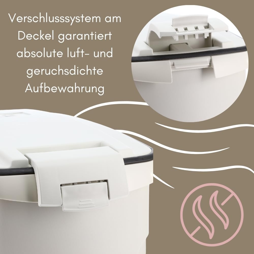GarPet 2er Set Futtertonne Luftdicht mit Deckel Futtertonne Pferd Hund Hundefutter Aufbewahrung Hundefutter Box Trockenfutter Aufbewahrung Futterbox 54 L