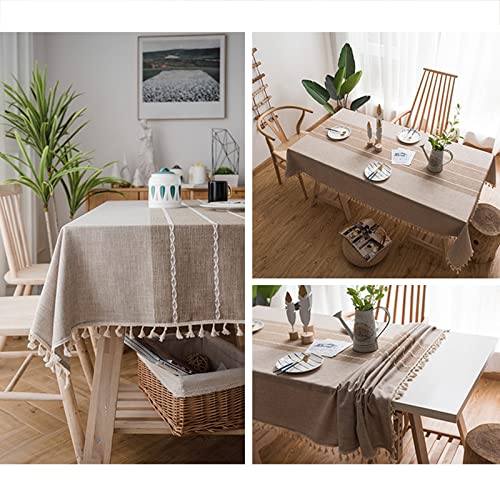 Nappe rectangulaire en polyester décoration d'intérieur style nordique