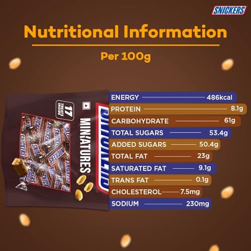 Image of Snickers Chocolate - Miniatures, 150 Gram Pouch