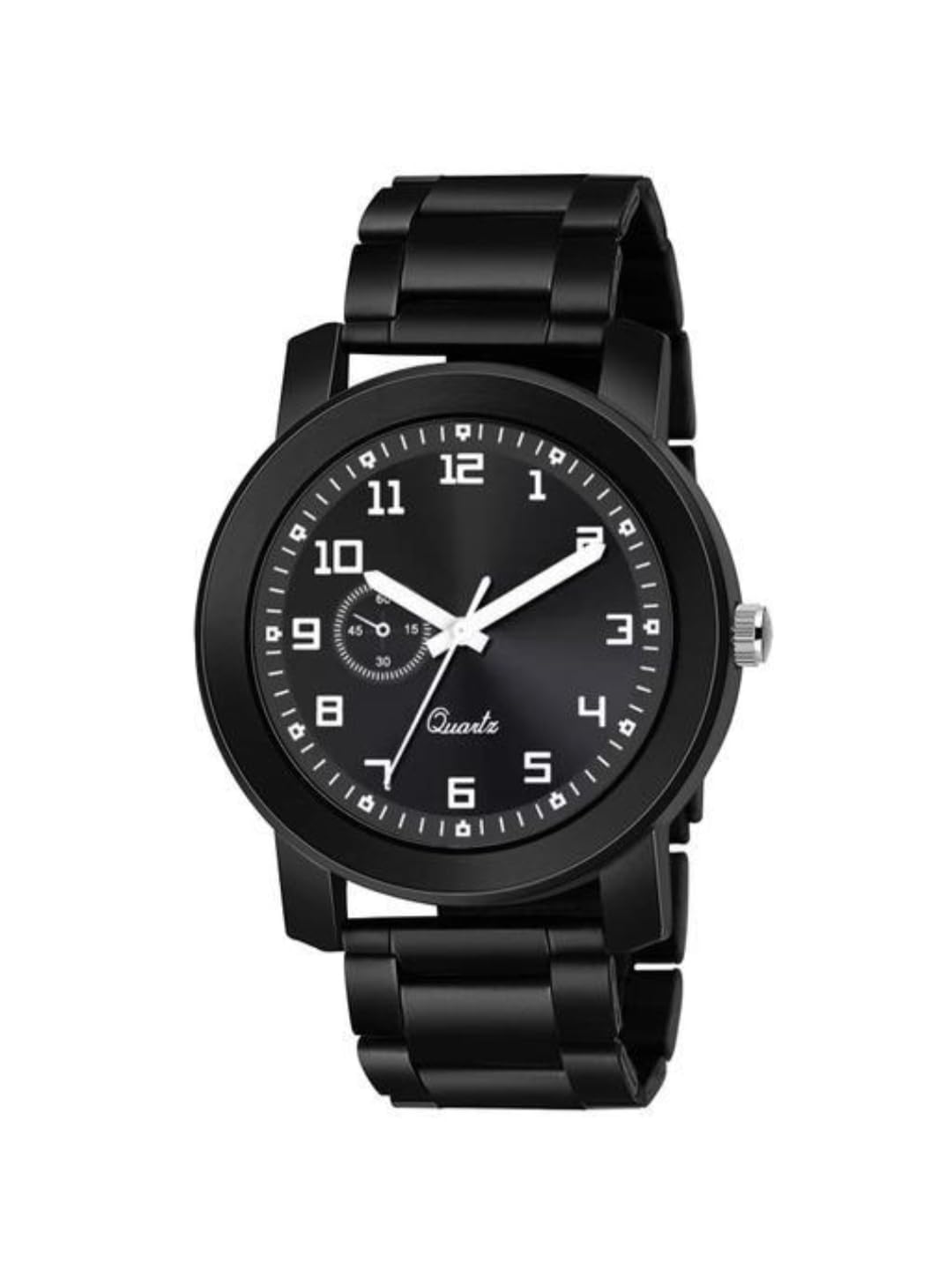 vtrack New Trending Speed Breaker Belt with Big Round Dial All Black Waterproof Watch for Men (Black-03) (B0CV85KGZR) Amazon Price History, Amazon Price Tracker