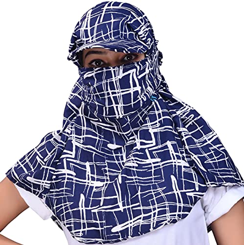 Image of Kavach Ready-to-wear Printed Fashionable full face covering comfortable soft Mask Scarf for pollution sun dust heat protection in summer