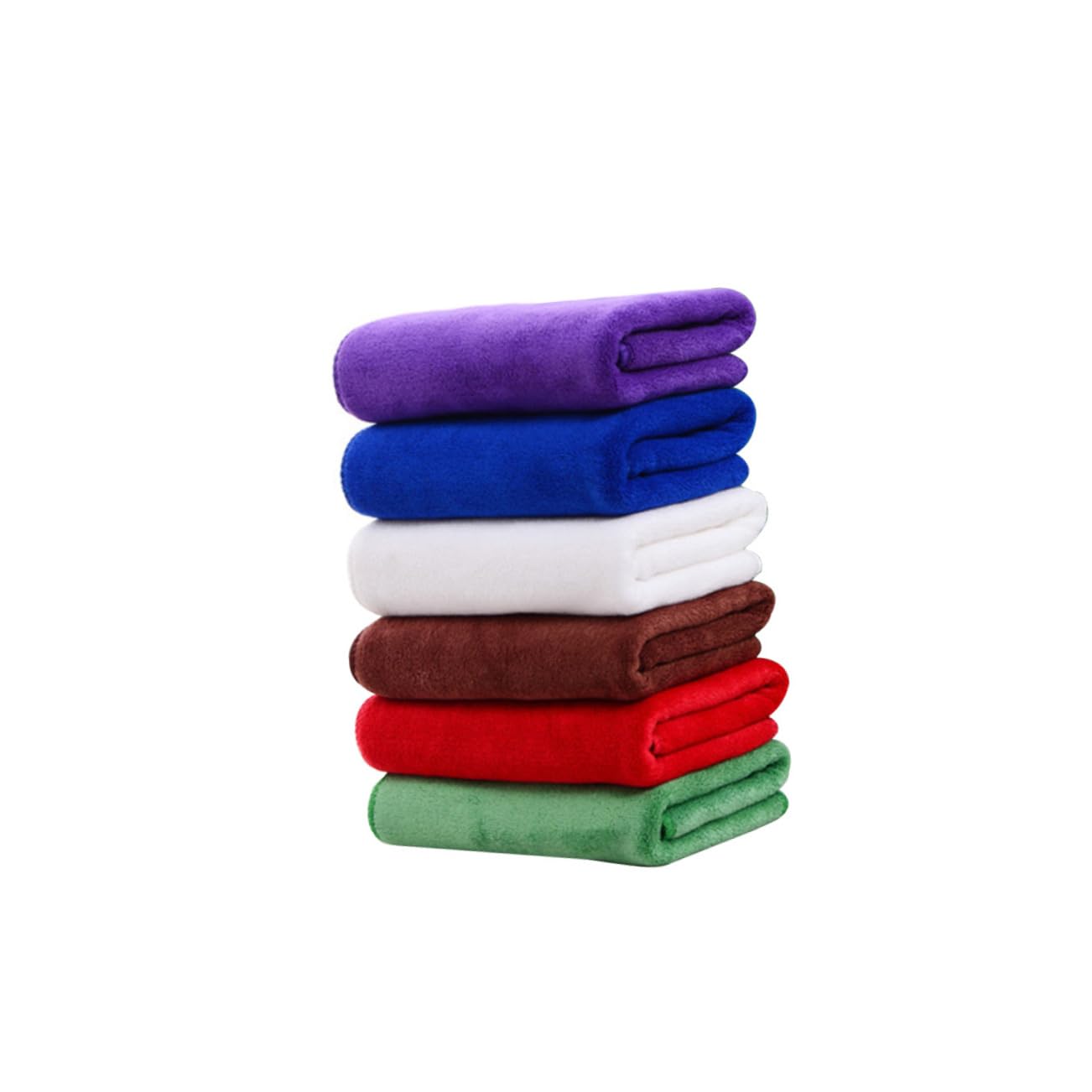 FRCOLOR 5 Pack Microfiber Dry Hair Towel Soft Absorbent Sports Towel for Gym Yoga Fitness