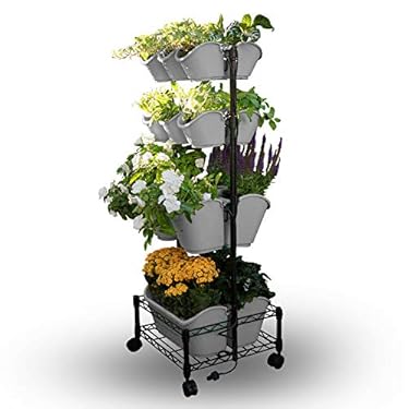 AMAZON - Watex Mobile Green Wall, Double Frame, (Cool Gray), BPA Free Planters