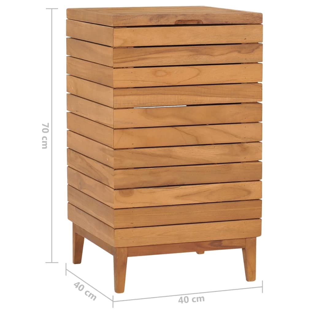vidaXL Cesto de la Ropa Sucia Canasta Caja Papelera Lavandería Baño Almacenamiento Jardinera Plantador 40x40x70 cm