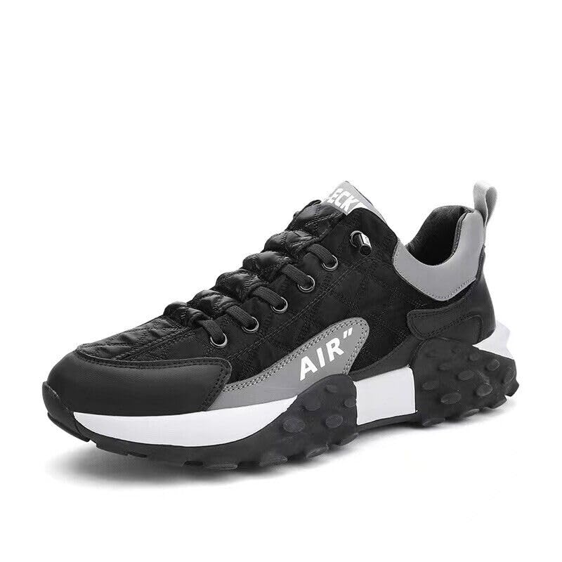 Zixer Men's Light Weight Mid Top Platform Fashion Synthetic Leather Sneakers | Sports, Casual Shoes for Mens | Ankle Lace-Up Footwear for Men or Boys