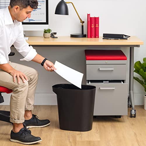 IRIS-USA-6-Gallon-24-Quart-Plastic-Wastebasket-Trash-Cans-for-Home-Office-Bedroom-Bathroom-Made-with-Recycled-Materials-Black-2-Pack