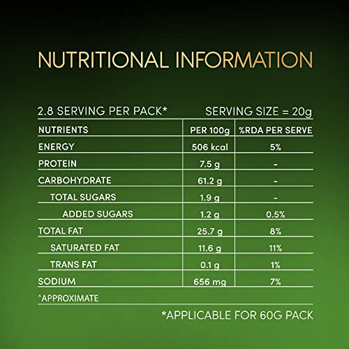 Image of Lay's Gourmet Kettle Chips 55 Gram, Lime & Cracked Pepper Flavour, Premium Slow-Cooked Potato Chips, Chips And Snacks