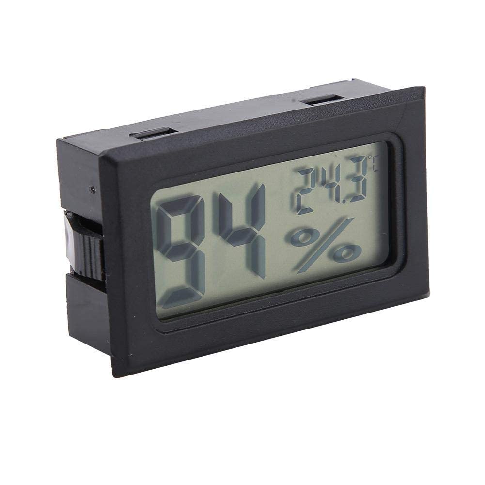 Cyfrowy miernik wilgotności, bezprzewodowy termometr pokojowy YS-11 z wyświetlaczem LCD, mini higrometr do wiwariów gadów, dom/biuro i szklarnia