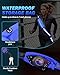 Fitense LED Reflective Belt Sash with Phone Holder, High Visibility Reflective Running Gear Rechargeable Light Up Safety Lights for Walkers for Runners Men Women