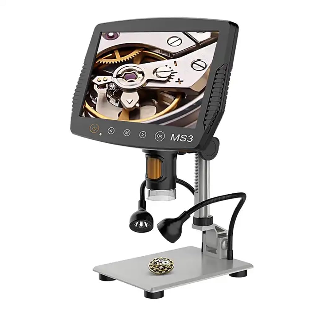 ETZIN 9 LCD Digital micrscope 1500X Magnification Coin Microscope with 16MP Camera, Micro Soldering for Adults Wired Remote, Compatible with Windows/Mac OS (EPL-1122IM)-image-23