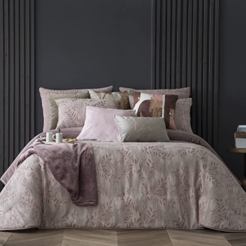 Antilo Colcha bouti Salma   Color Malva   Cama 180 cm