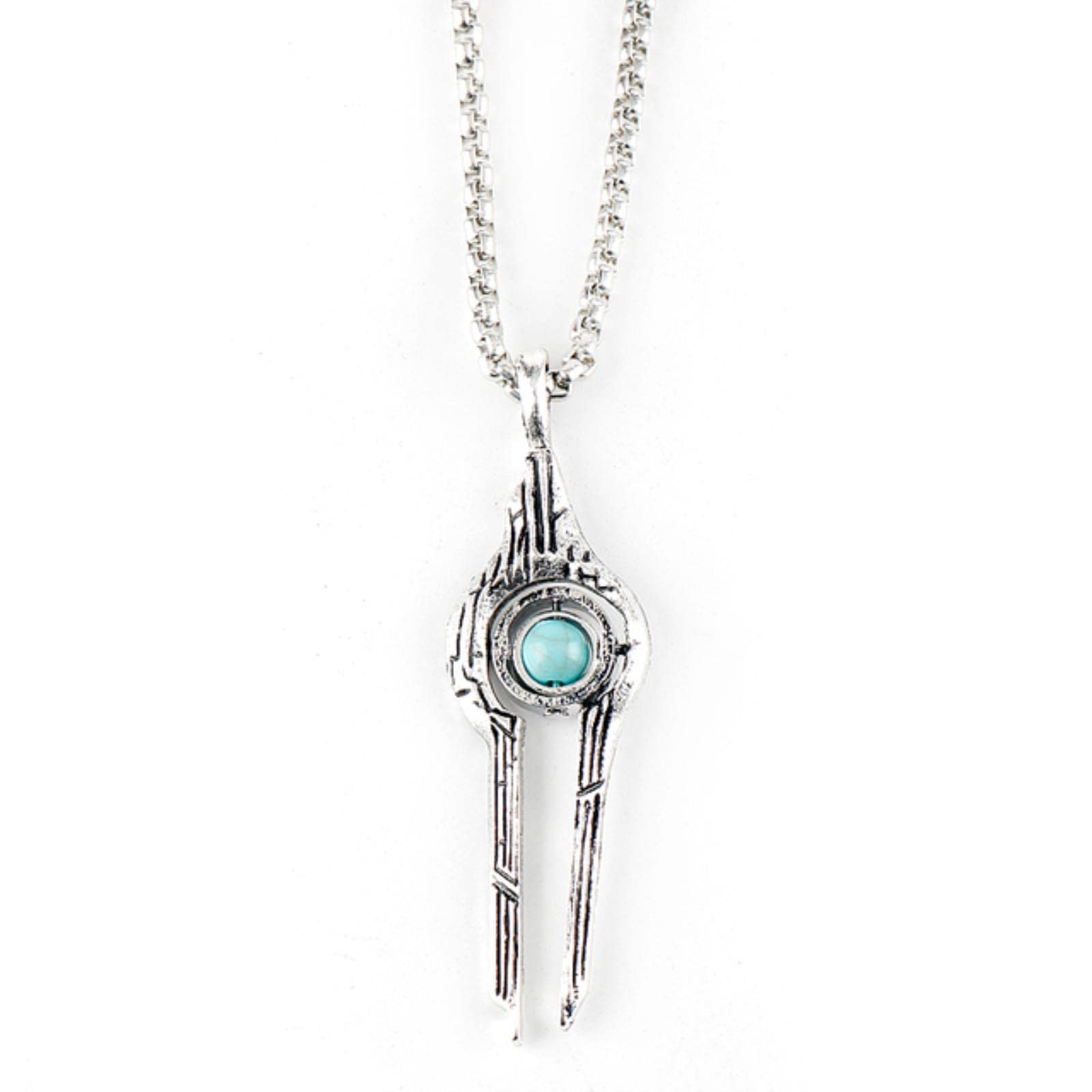 Stang Women's Silver Geometric New Mass Effect Fashion Necklace Pendant Vintage Jewelry Men Hip Hop Necklace Gifts