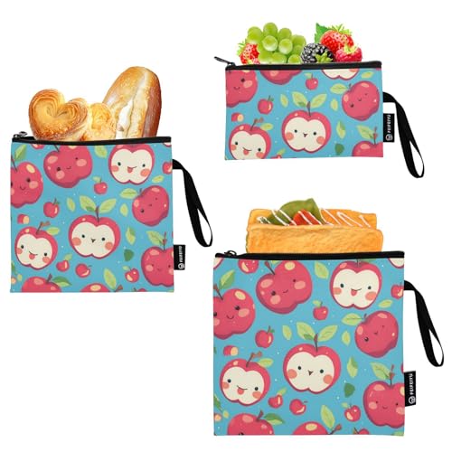 Bolsas reutilizables para sándwich y snack 3 unidades miniatura 2