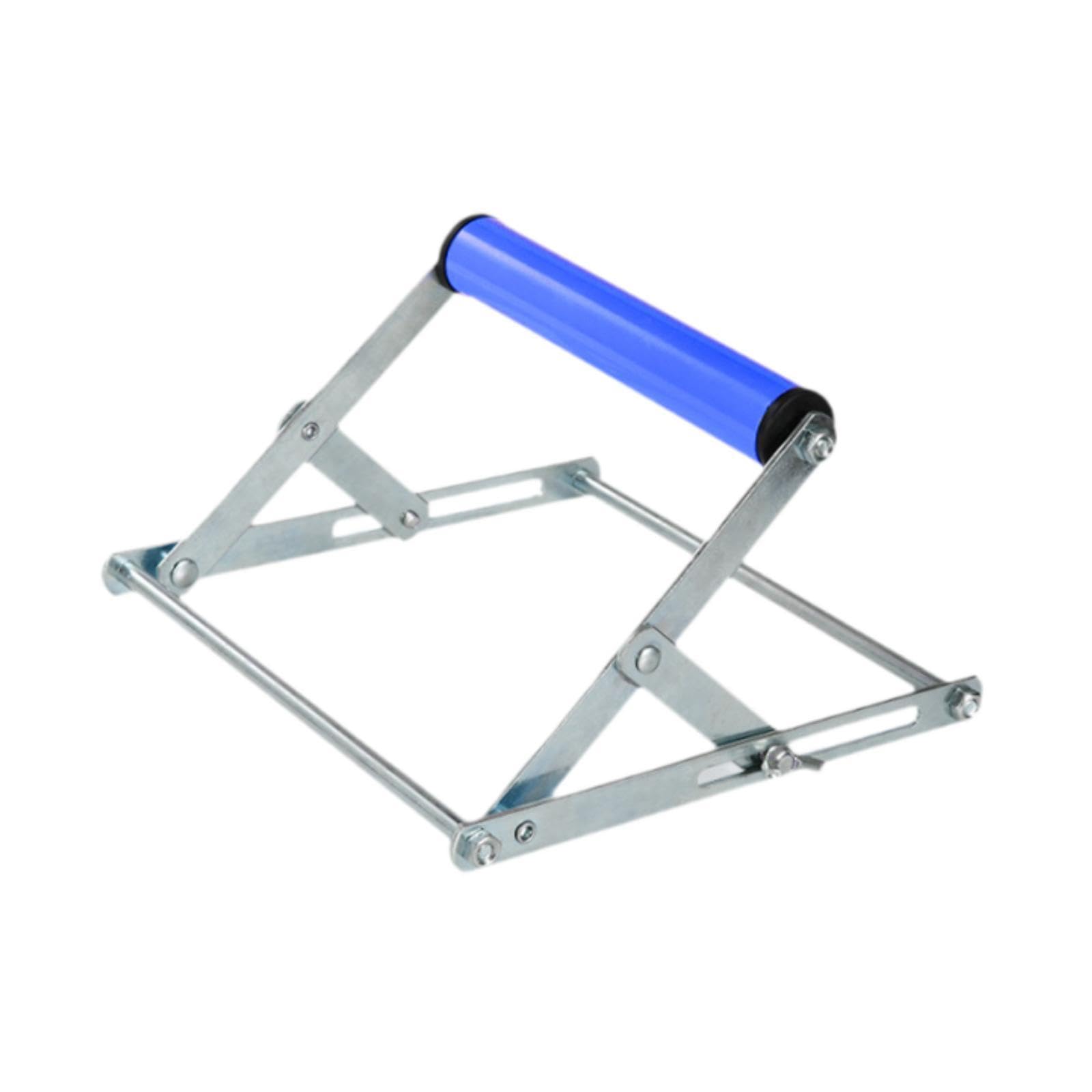 Supporto Pieghevole Per Taglierina A Nastro E Sega – Struttura In Metallo Robusta, Altezza Regolabile 55-135 Mm, 17x20 Cm, Per Uso Esterno E Agricolo