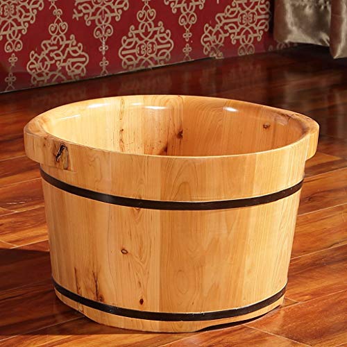 Spa de pies de madera Katzowen 25 cm con ruedas y cubierta miniatura 3