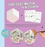 Mini-Sticker-Szenen - Cozy Mini-Homes I 3D-Sticker: 5 Räume mit 800 Mini-Stickern + PinzetteI Stickerbuch für Erwachsene