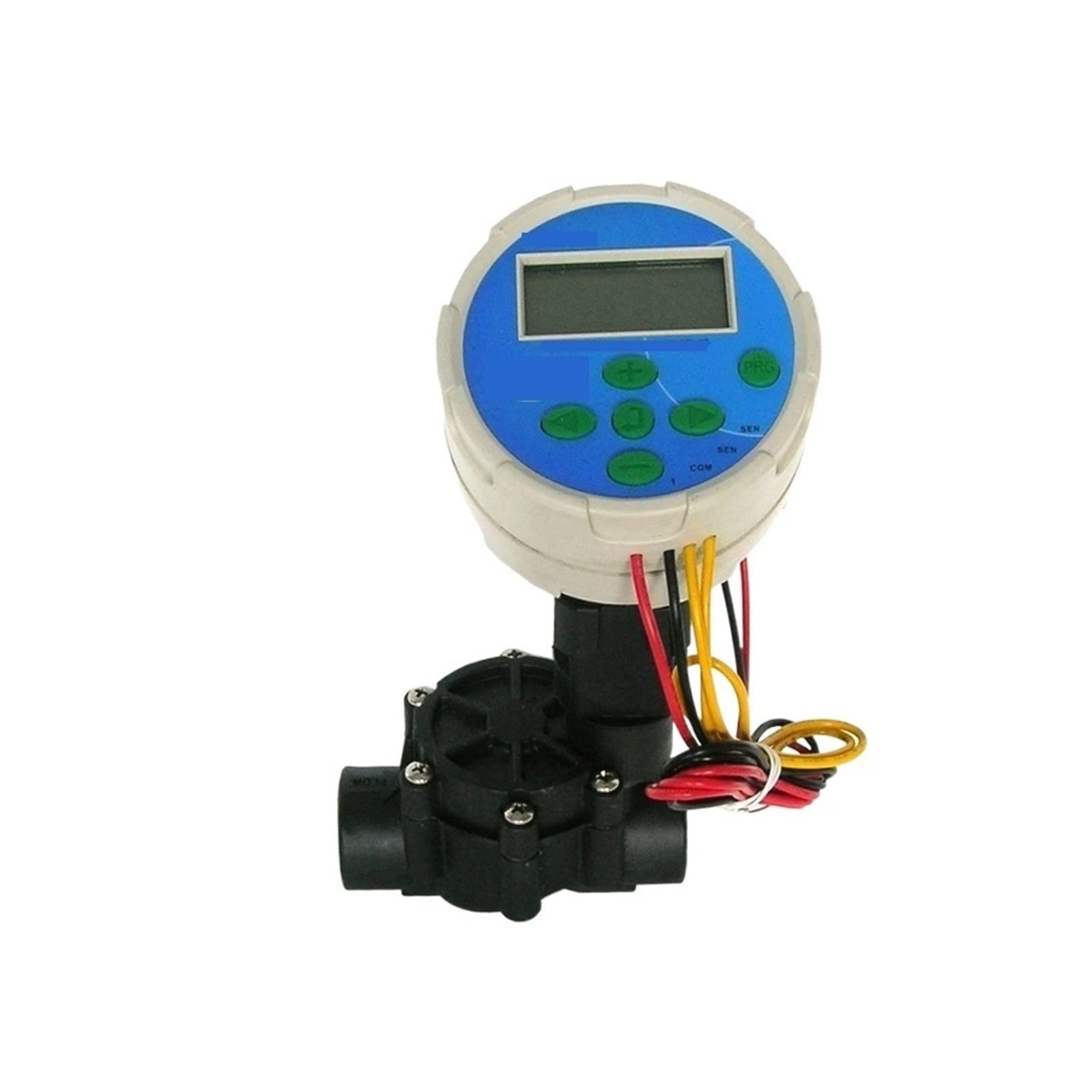 3/4 "1" pulgada corriente continua Válvula de nylon agua válvula solenoide normalmente cerrada for riego paisaje jardín agrícola, Controlador eficiente(1")