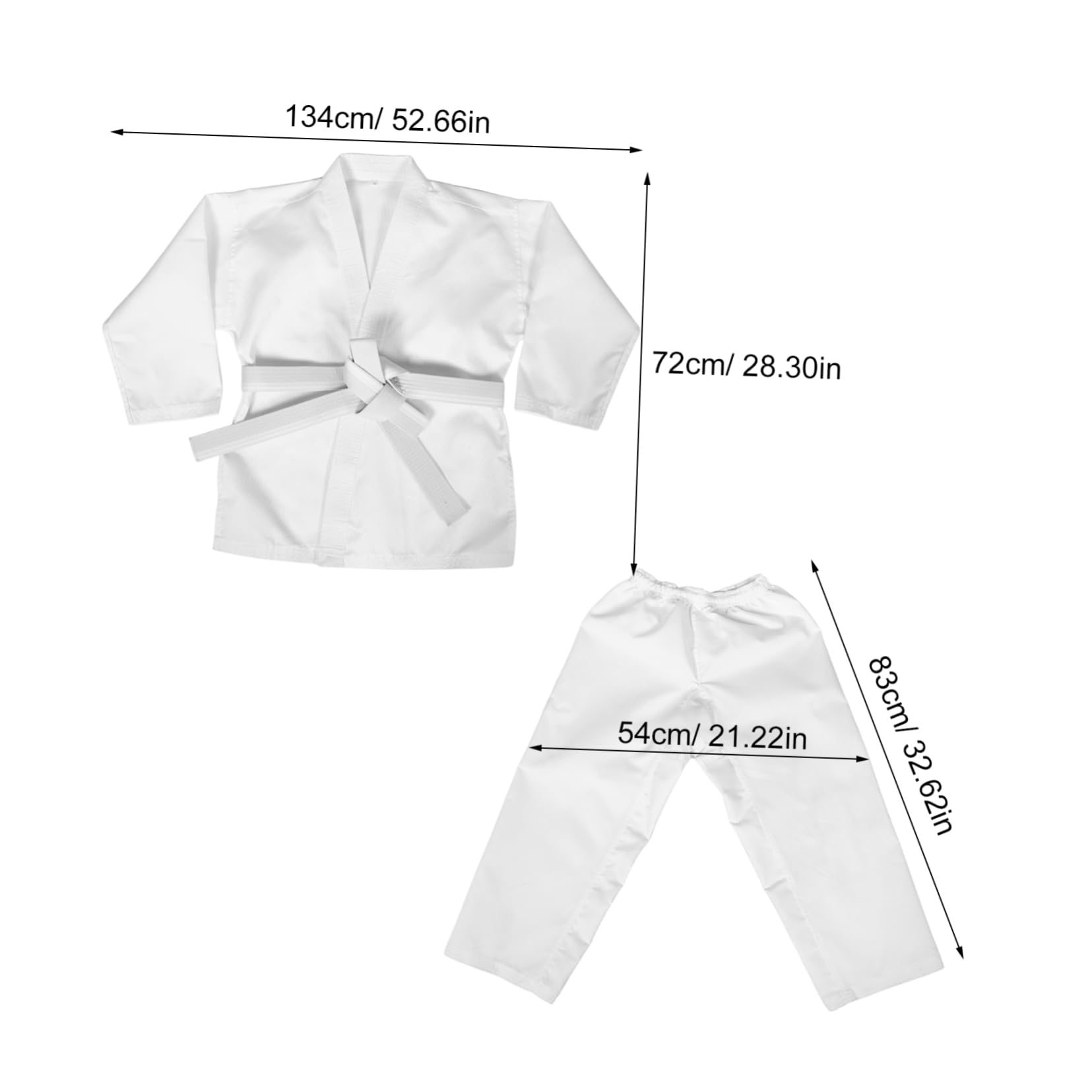 Homoyoyo Uniforme da Karate Jeet Do Uniformi da Taekwondo Pantaloni da Karate per Uniforme da Karate Pantaloni da Taekwondo per Costume da Karate Uniforme da Ninja per Adulti Pantaloni per
