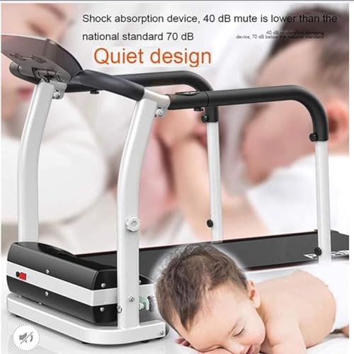 Image of Home Folding Treadmill with Pulse Sensors for Home /Office 1.5HP 2 in 1 Folding Treadmill LED Display 300 lbs Weight Capacity